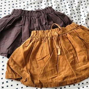 Zara corduroy skirt bundle